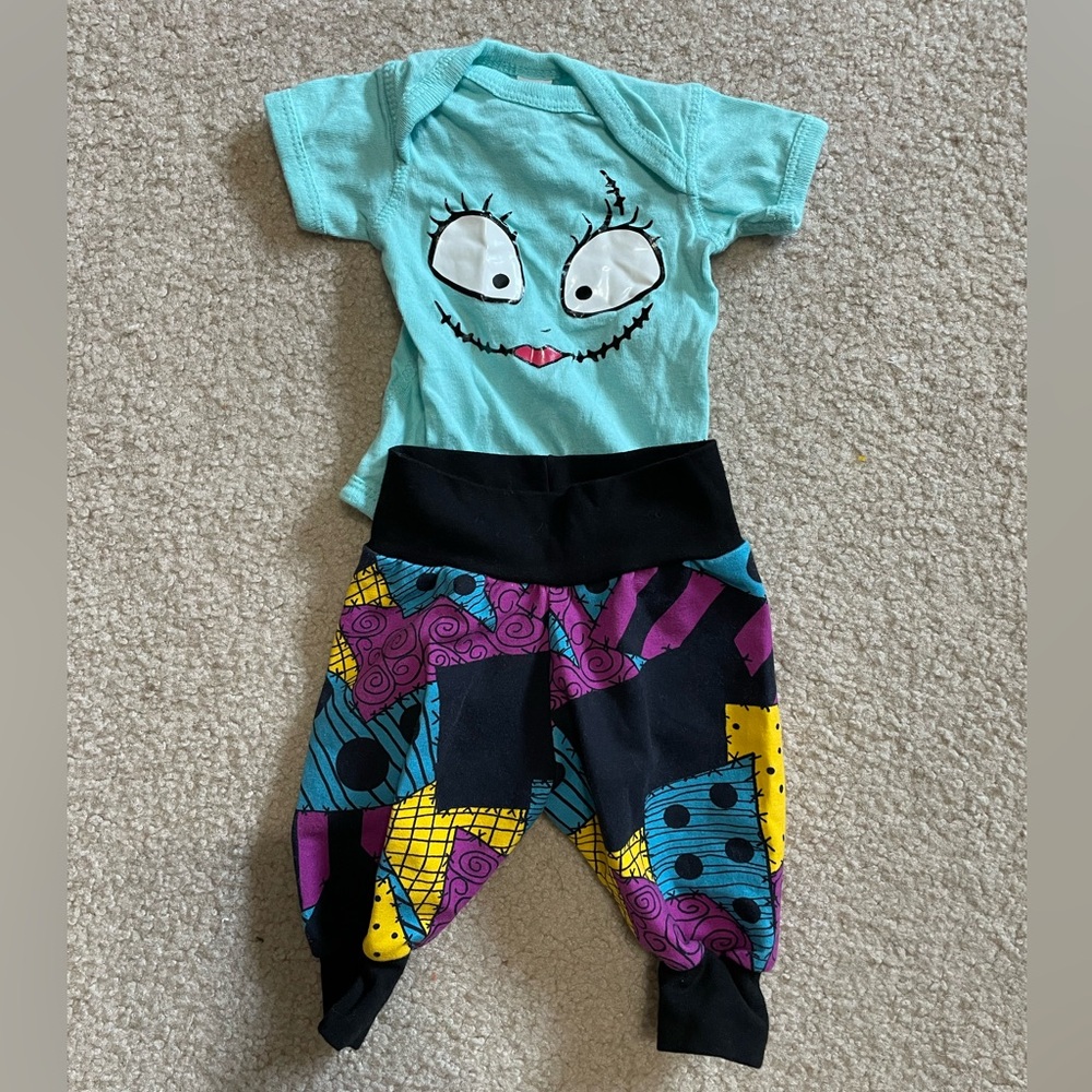 Newborn Sally Nightmare Before Christmas outfit
